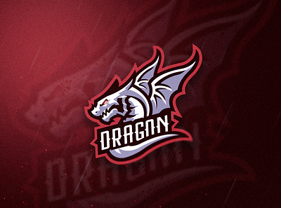 Dragon Mascot Logo app art branding design dragon e sports esport icon illustration logo mascot mascot logo vector