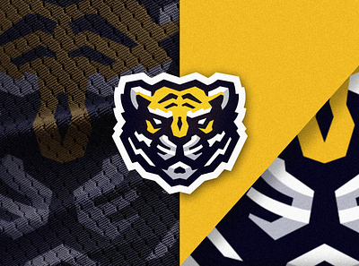 Tiger Mascot Logo angry animal branding design e sports icon illustration lion logo mascot mascot logo orange tiger vector yellow