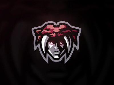 Caveman Mascot Logo