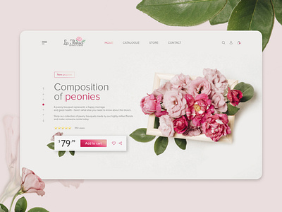 La Floria Landing Page Concept concept design landing landing page ui ux web webdesign