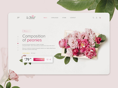 La Floria Landing Page Concept