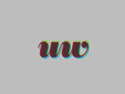 U—W Logo icon identity logo mark