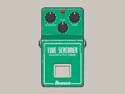 Ibanez Tube Screamer illustration vector
