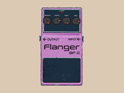 Boss Flanger illustration vector