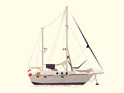 Boat Dribbble boat