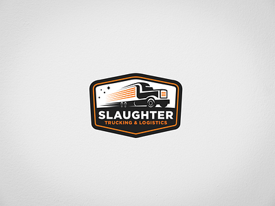 Slaughter trucking & logistics - Logo Design brand branding identity illustration logo vector