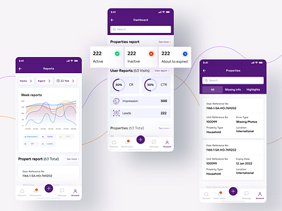 Dashboard - Dar Al Arkan App app design ui ux