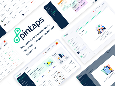 Pintaps - Dashboard design illustration ui ux web