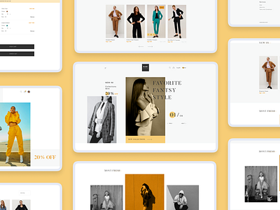 Home Page _ Basic Shop E-commerce design typography ui ux