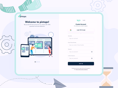 Pintaps - Sign in design icon ui ux