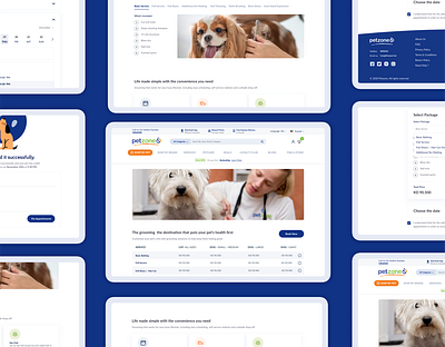 Pet Grooming - Petzone Web app design ui ux