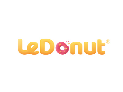 LeDonut 2d art branding design donut donuts illustration logo vector