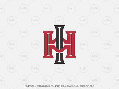 Letter HI IH Monogram Logo brand identity branding initials letter ih logo letter logo letter mark logos lettermark logo design logo for sale monogram
