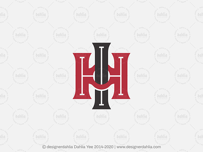 Letter HI IH Monogram Logo