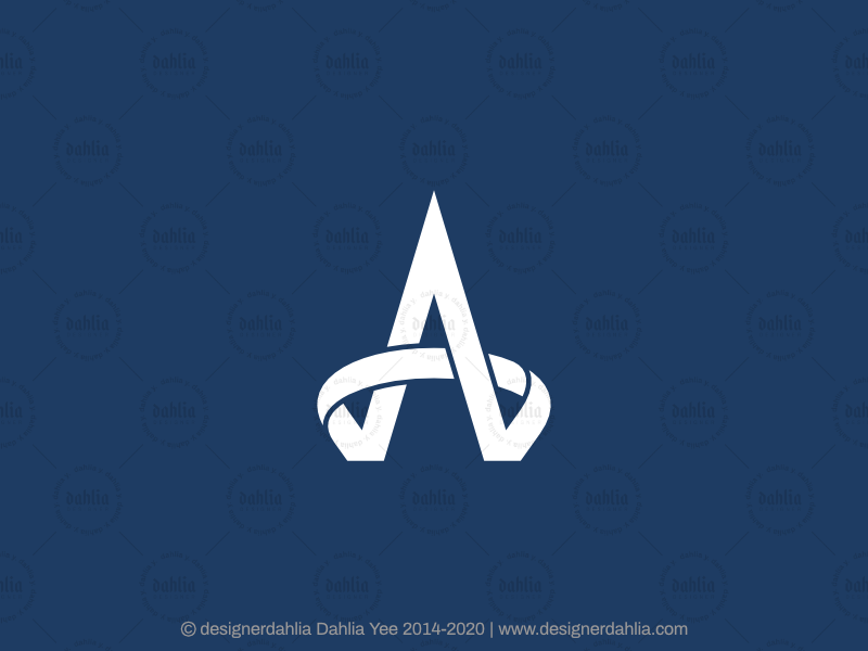 Letter AW WA Monogram Logo