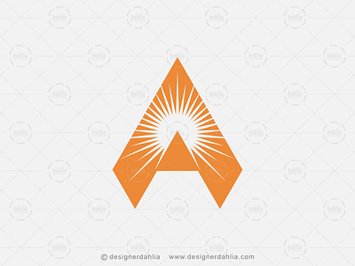 Letter A Pyramid Logo