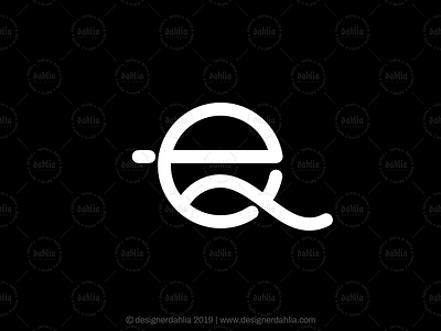 Letter EQ Logo brand identity branding initials letter eq logo letter logo letter mark logos letter qe logo lettermark logo design logo for sale logoground modern logos monogram