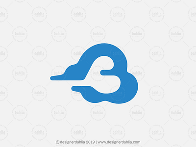 Letter B Cloud Logo