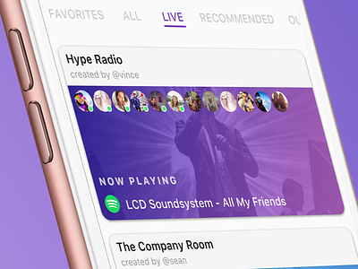 Live Rooms! airtime app cards chat ios social