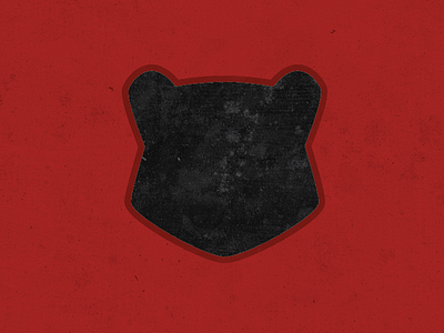 Bear bear black red texture
