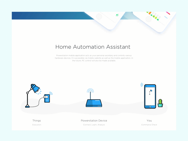 Animation - App Landing Page animation app colour gif interaction landing page onboarding principle sketch ui ux