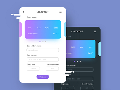 Checkout Card UI