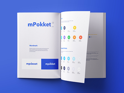 mPokket product branding brand branding guide identity logo mark mobile style ui ux web