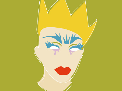 SASHA VELOUR design drag queen flat illustration rpdr vector