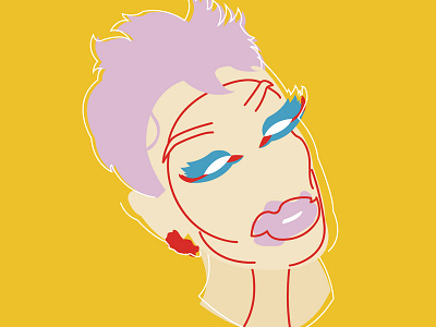 MILK design drag queen flat illustration rpdr vector