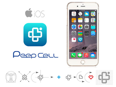 Peep Cell Logo design app design icon illustration illustrator logo logotype ui ux vector web website