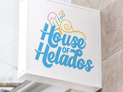 Lettering Logo Design for Ice Cream Shop