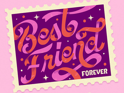 Best Friend Forever Stamp Card Design