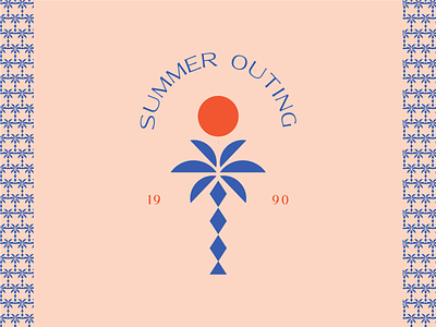 summer outing logo design