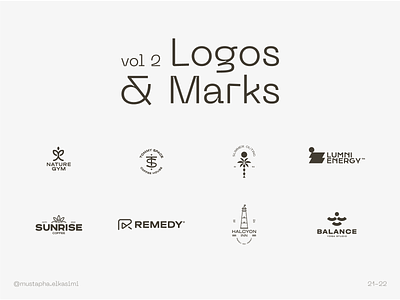logos & marks - vol.2 branding design graphic design logo logo design logo designer logo folio logo inspiration logo inspire logo mark logos marks minimal symbols