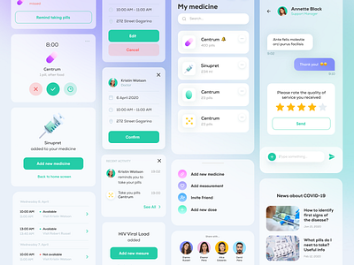 Mobile Application for Tracking Medications app design mobile mobile app mobile app design mobile design mobile ui uidesign uiux ux