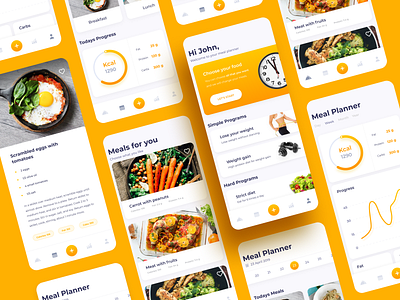 The personal nutritionist in your smartphone app design food app interaction mobile mobile app mobile app design mobile design mobile ui nutrition ui uidesign uiux ux ux ui web
