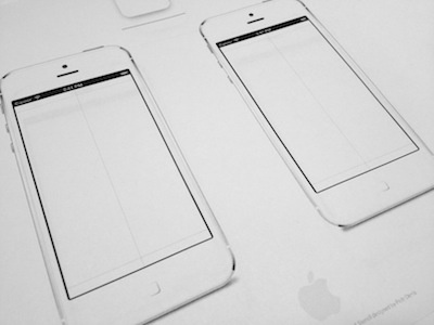 iPhone 5 Sketchprint (1:1) ios iphone iphone 5 print sketch stencil