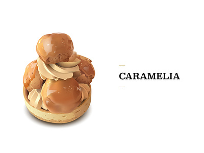 Caramelia desserts illustration food illustration illustrator vector vectorart
