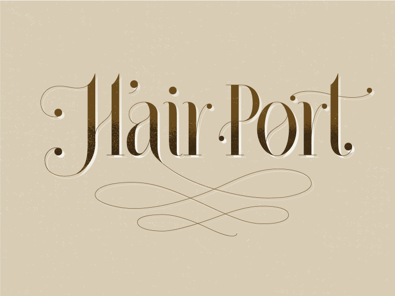 Hair Port Logo Design By Isobel Hsu On Dribbble