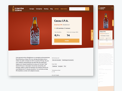 Contém Cerva artisanal beer