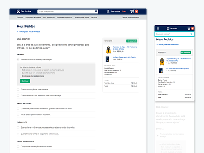 Orders Helpdesk e commerce order management ux design