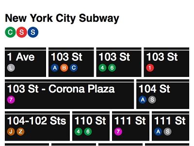MTA CSS css mta nyc react subway ui
