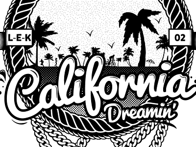 California - Dreamin' 02 beach cali california dreamin chains dreaming lek let em know los angeles palm tress