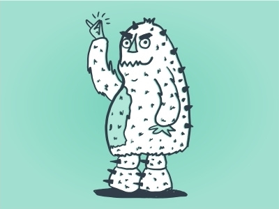 Cold Snap Clash Illustration hand drawn icicle illustration monster snap snow snowball winter