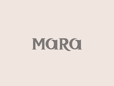 Mara logotype branding design graphicdesign logo logotype minimal monogram typography