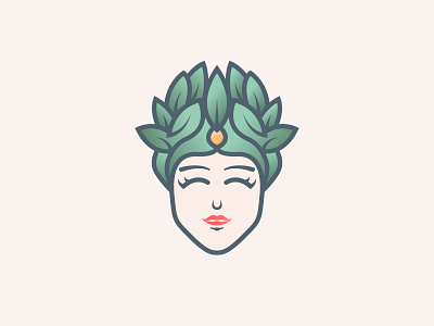 organic lady logo branding design face facelogo graphicdesign logo logotype minimal