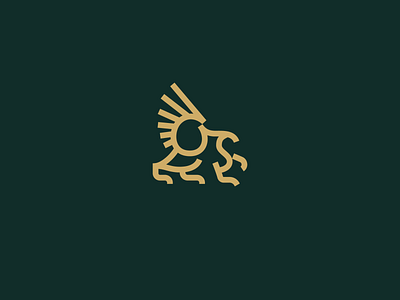 Griffin Logo animal design graphicdesign griffin line art logo logotype luxury minimal mythical creature vector