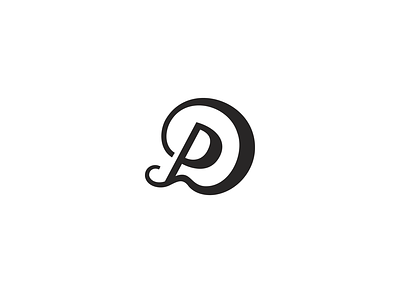 D+P Monogram branding design dp graphicdesign letter letter logo lettering logo logotype minimal monogram