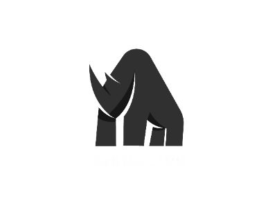 Rhino animal grey inspiration logo logotype minimal rhino