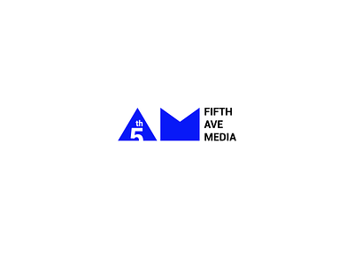 fifth ave media branding design graphicdesign icon logo logotype minimal monogram typography vector